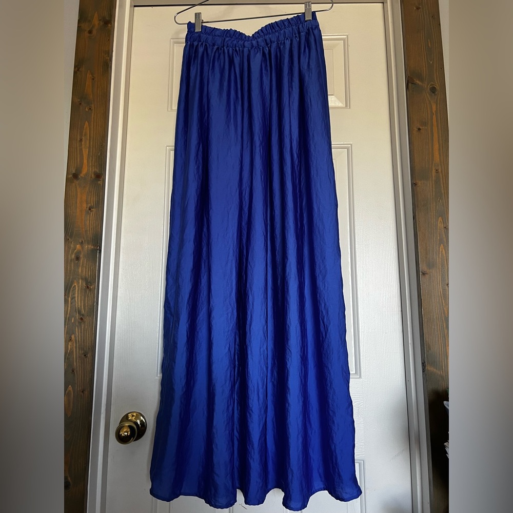 Mango Vibrant Blue Maxi Skirt